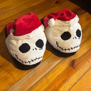 Jack Skellington Nightmare Before Christmas Santa Slippers